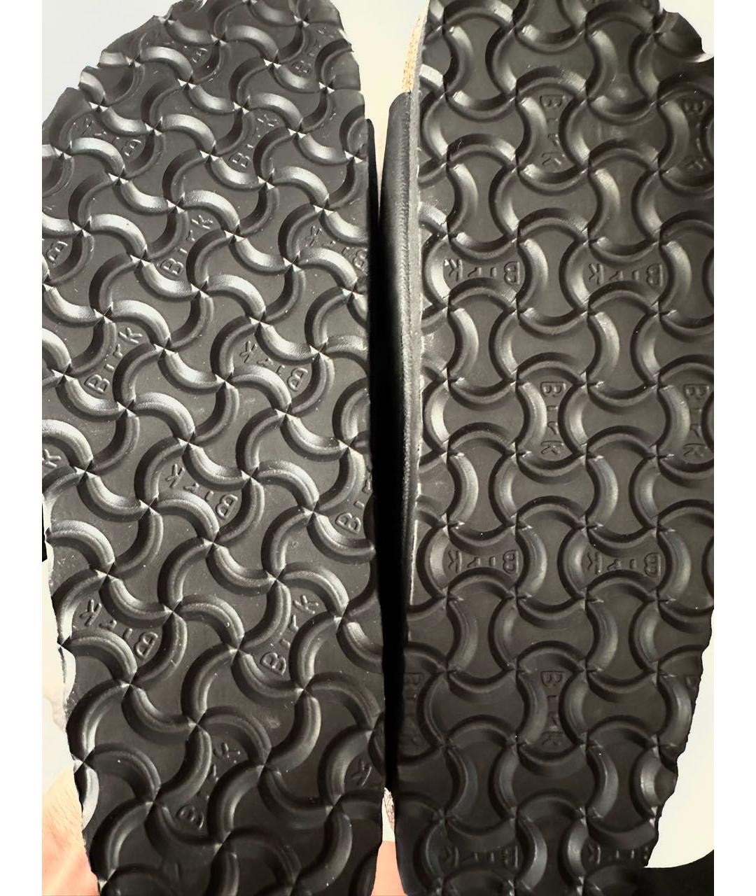 BIRKENSTOCK Черные кожаные сандалии, фото 4