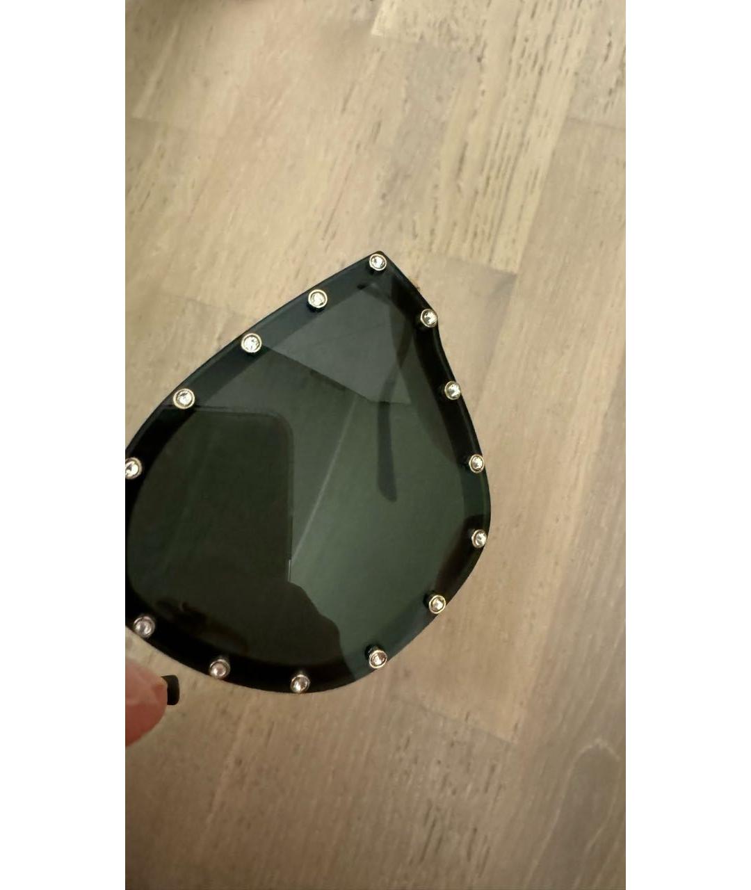 VALENTINO Черные металлические солнцезащитные очки, фото 6