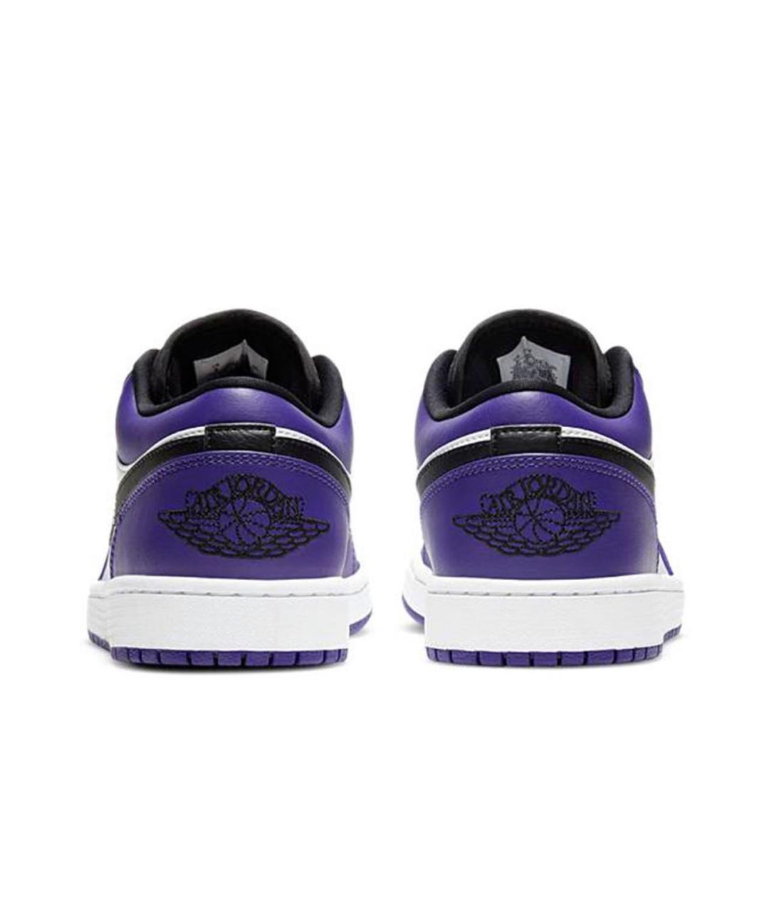 JORDAN Фиолетовые кожаные низкие кроссовки / кеды, фото 5