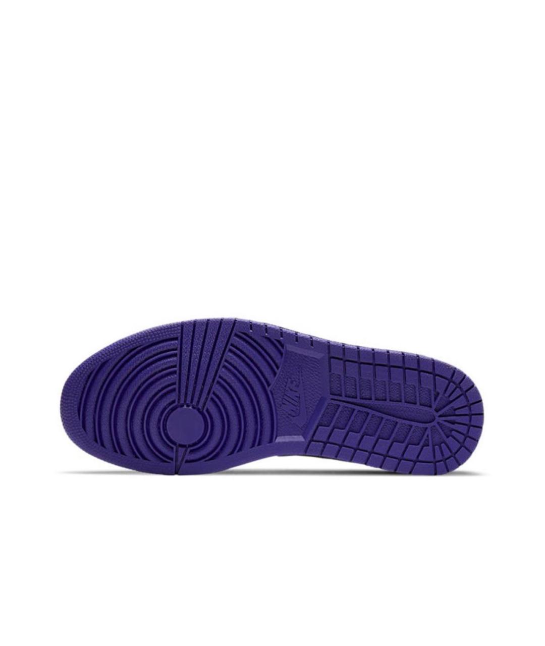 JORDAN Фиолетовые кожаные низкие кроссовки / кеды, фото 6