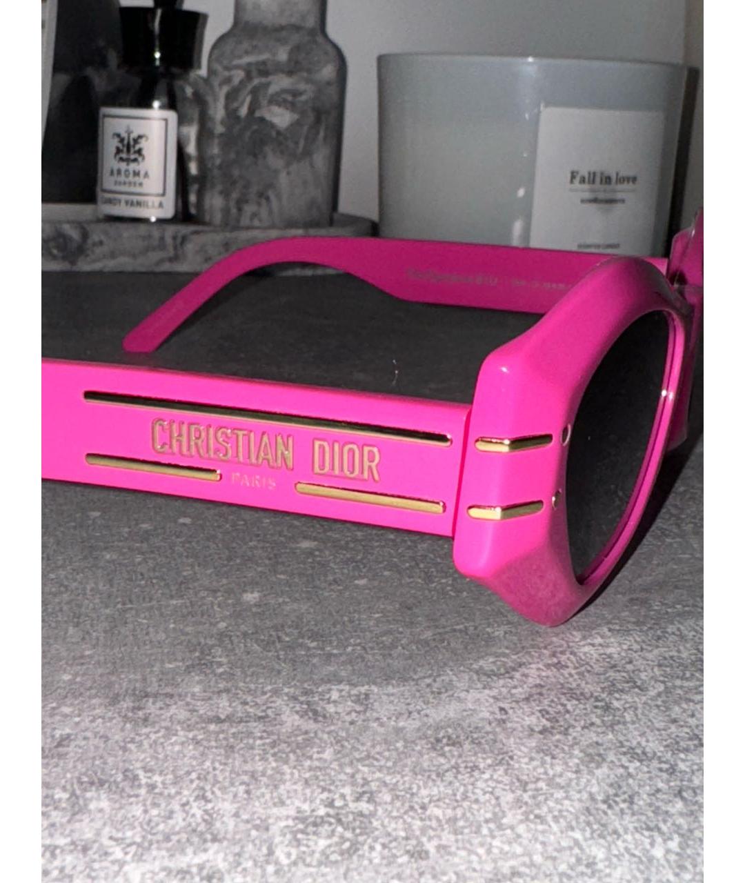 CHRISTIAN DIOR PRE-OWNED Розовые пластиковые солнцезащитные очки, фото 3