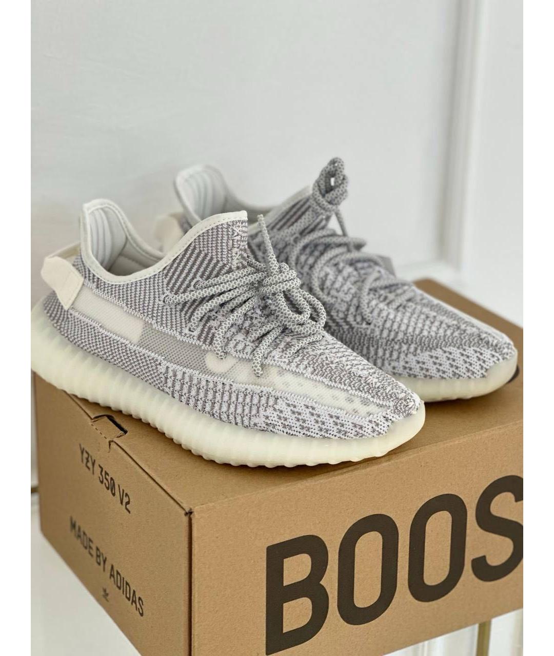 ADIDAS YEEZY Серые текстильные кроссовки, фото 3