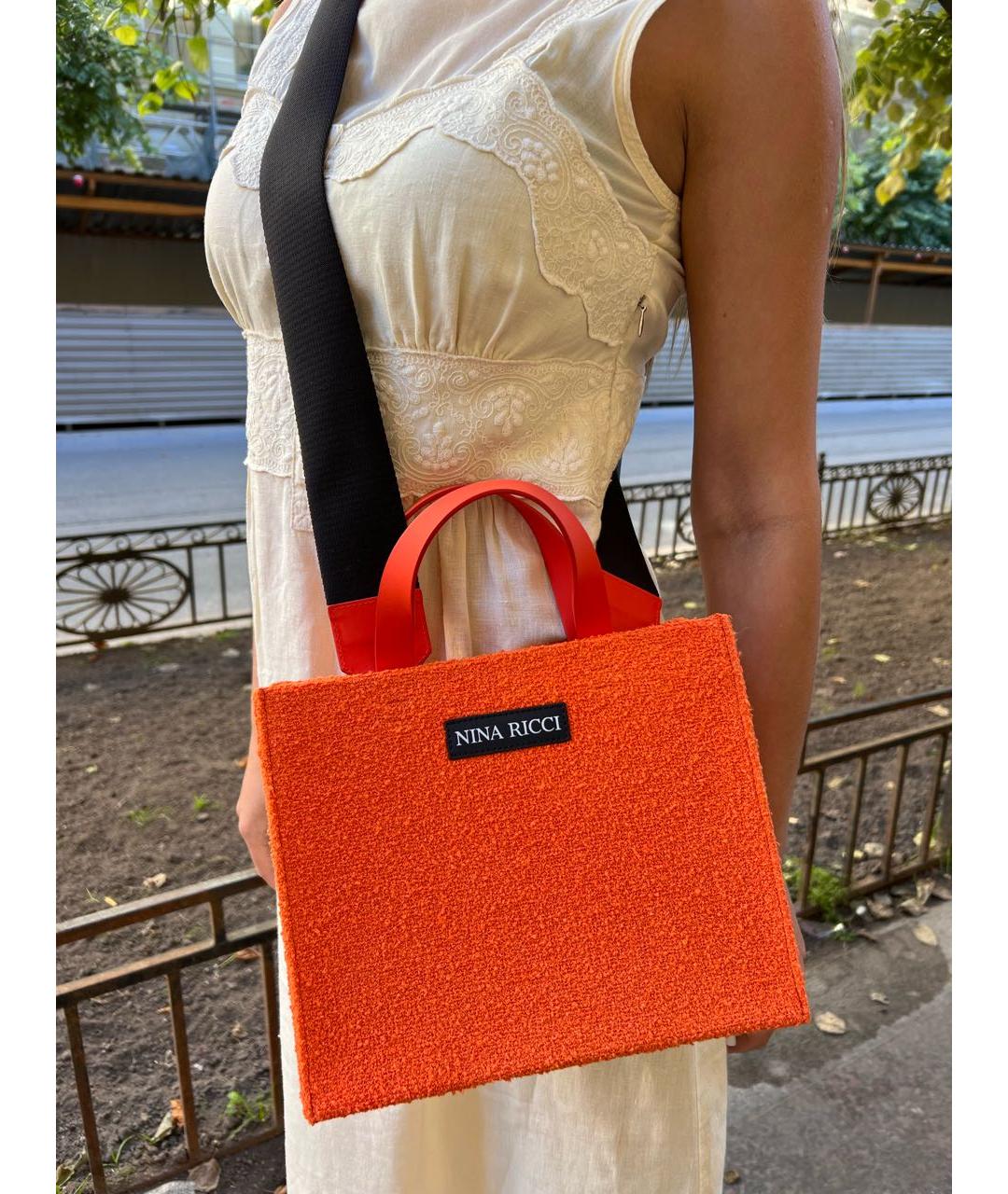 NINA RICCI Оранжевая сумка через плечо, фото 7