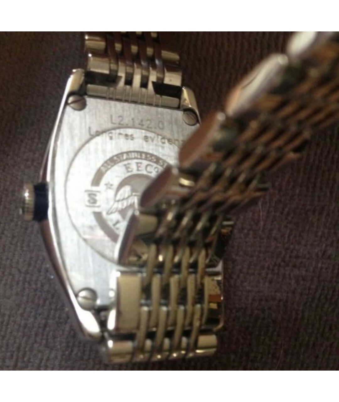 LONGINES Серебряные стальные часы, фото 3