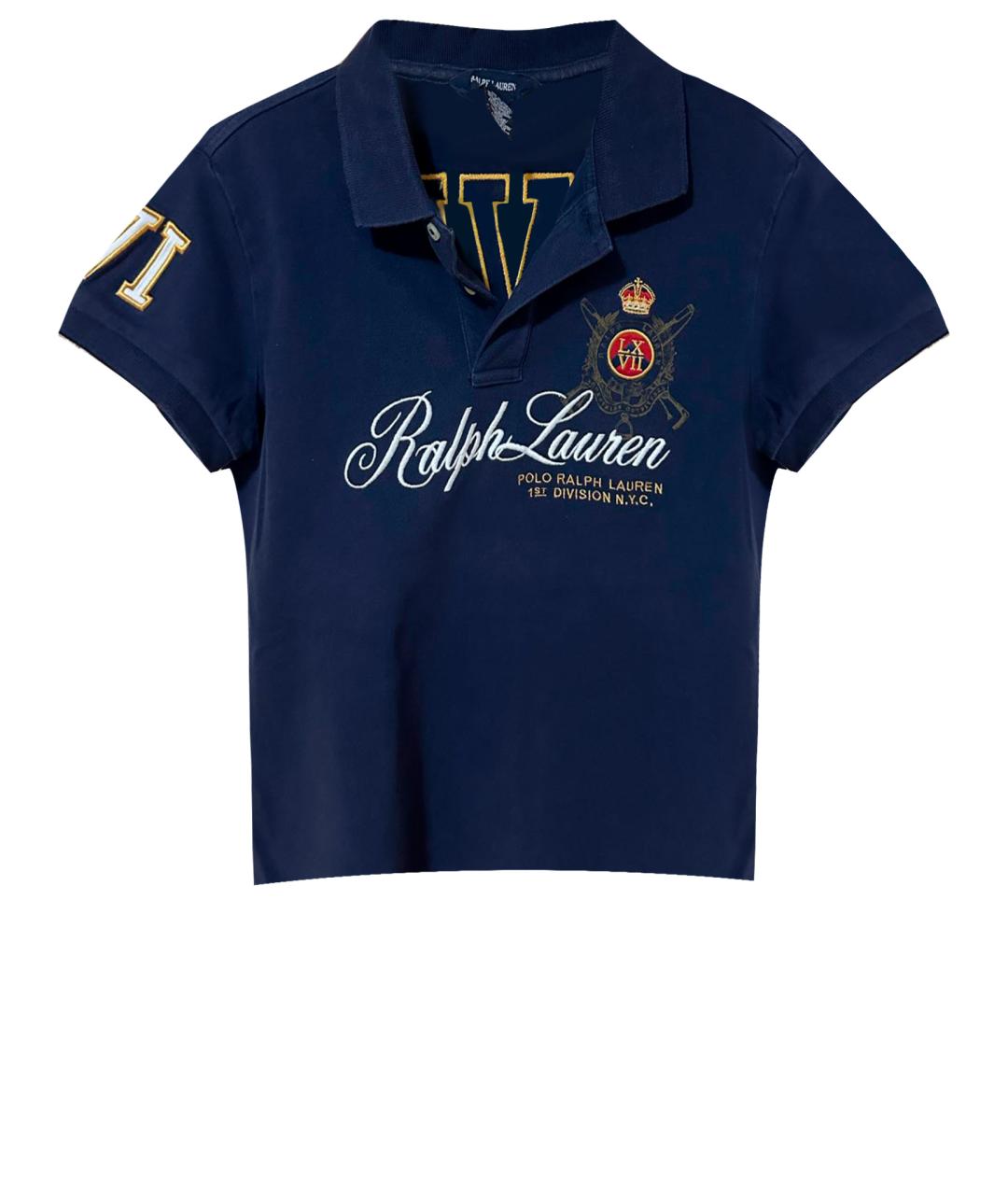 RALPH LAUREN KIDS Темно-синий хлопковый детская футболка / топ, фото 1