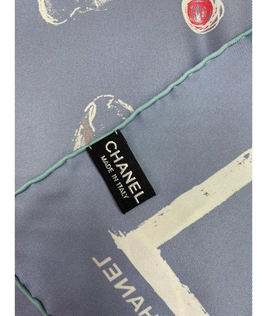 CHANEL PRE-OWNED Шелковый платок, фото 2