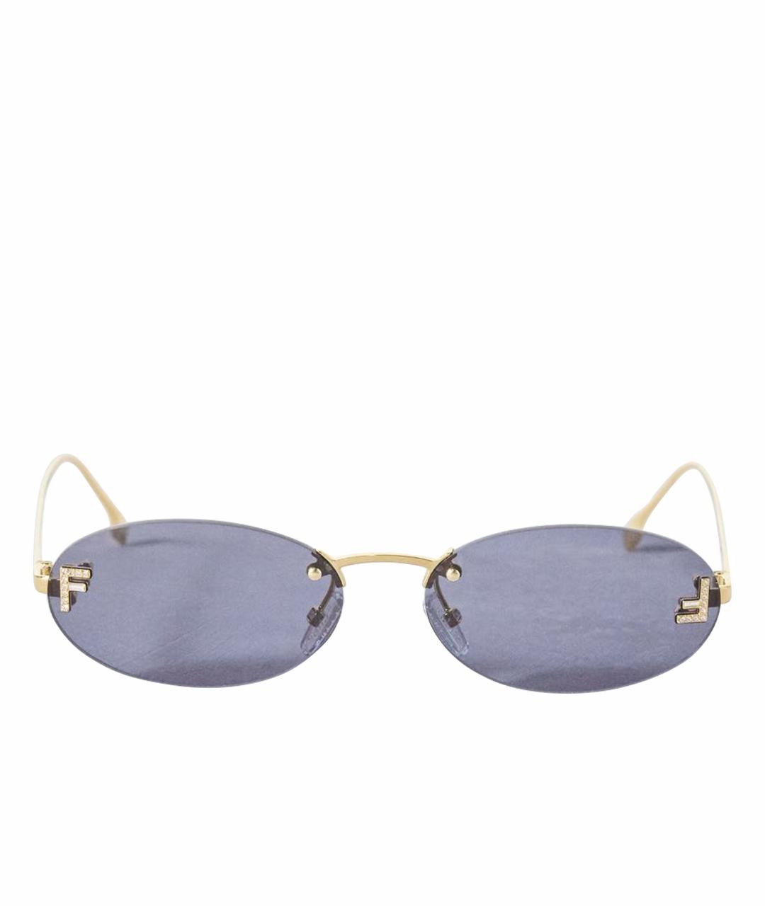 FENDI Голубые солнцезащитные очки, фото 1