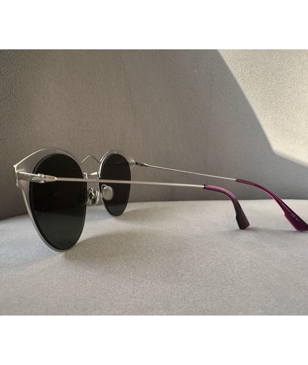 CHRISTIAN DIOR PRE-OWNED Серые металлические солнцезащитные очки, фото 5
