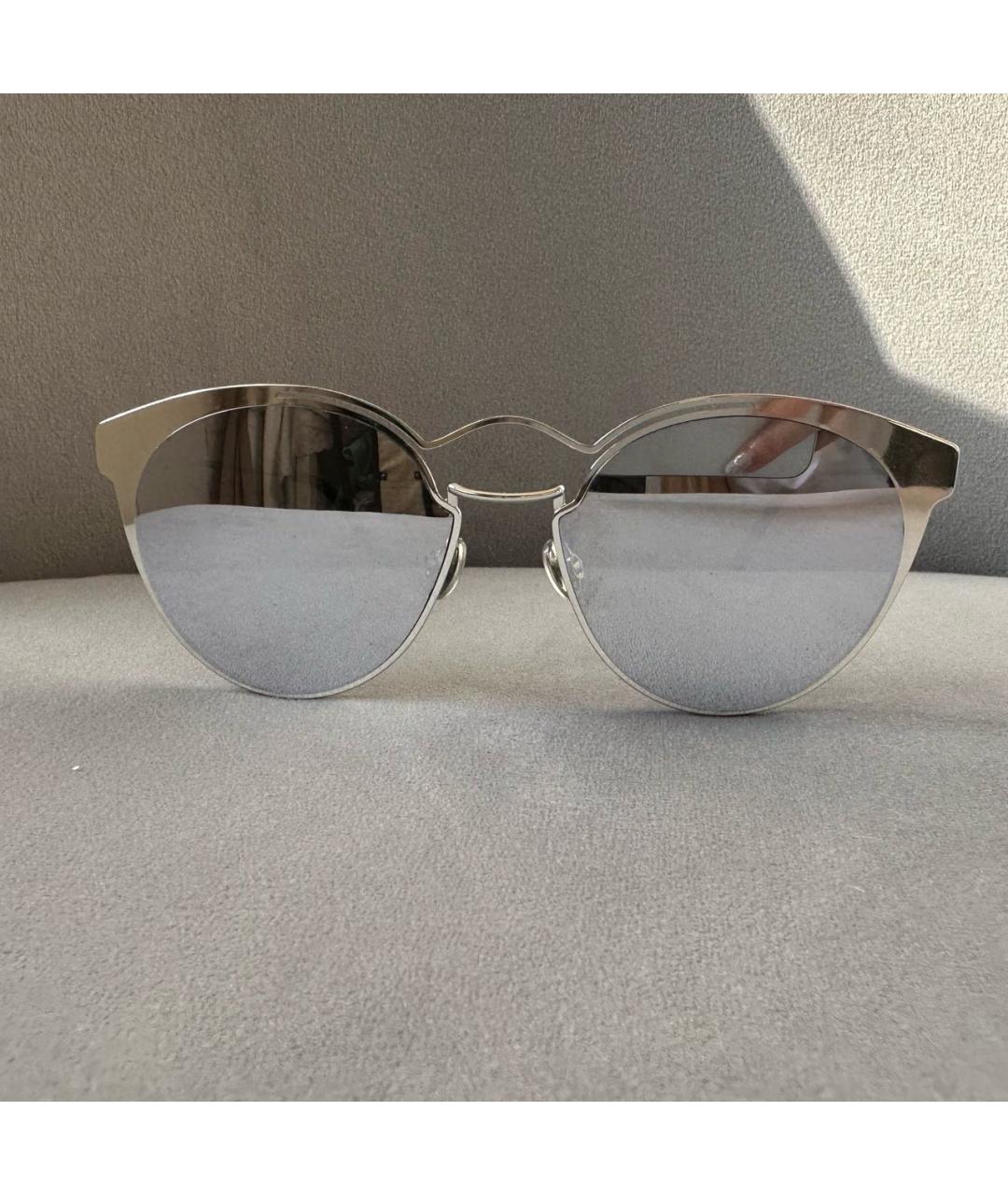 CHRISTIAN DIOR PRE-OWNED Серые металлические солнцезащитные очки, фото 7