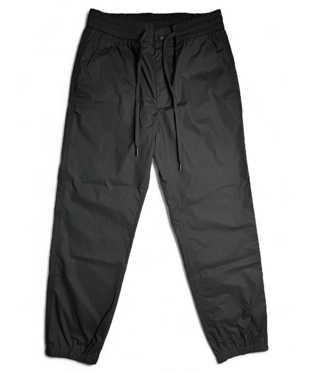 VERSACE JEANS COUTURE Черные хлопковые повседневные брюки, фото 6