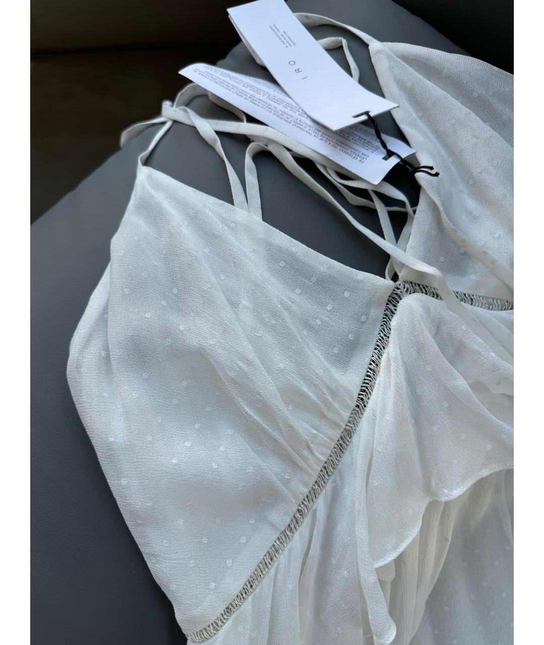 IRO Белое вискозное платье, фото 7
