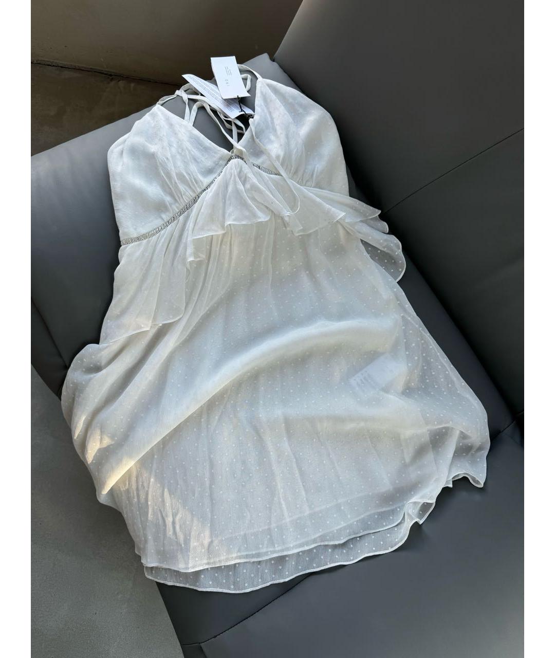 IRO Белое вискозное платье, фото 8