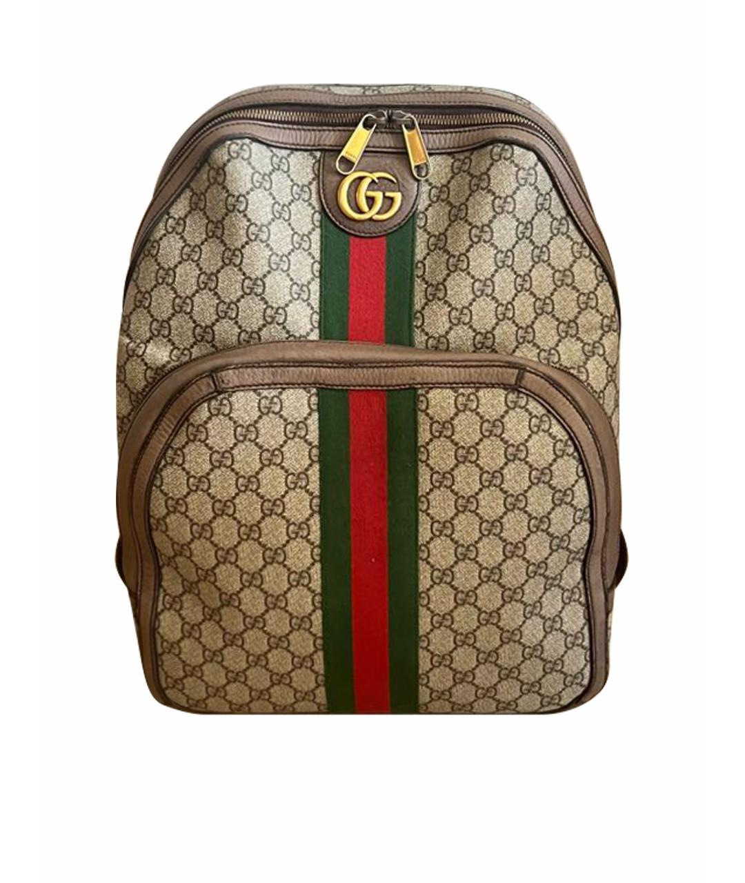 GUCCI Коричневый рюкзак, фото 1