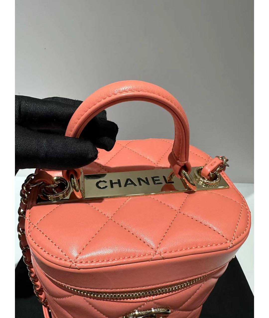 CHANEL PRE-OWNED Розовая сумка через плечо, фото 3