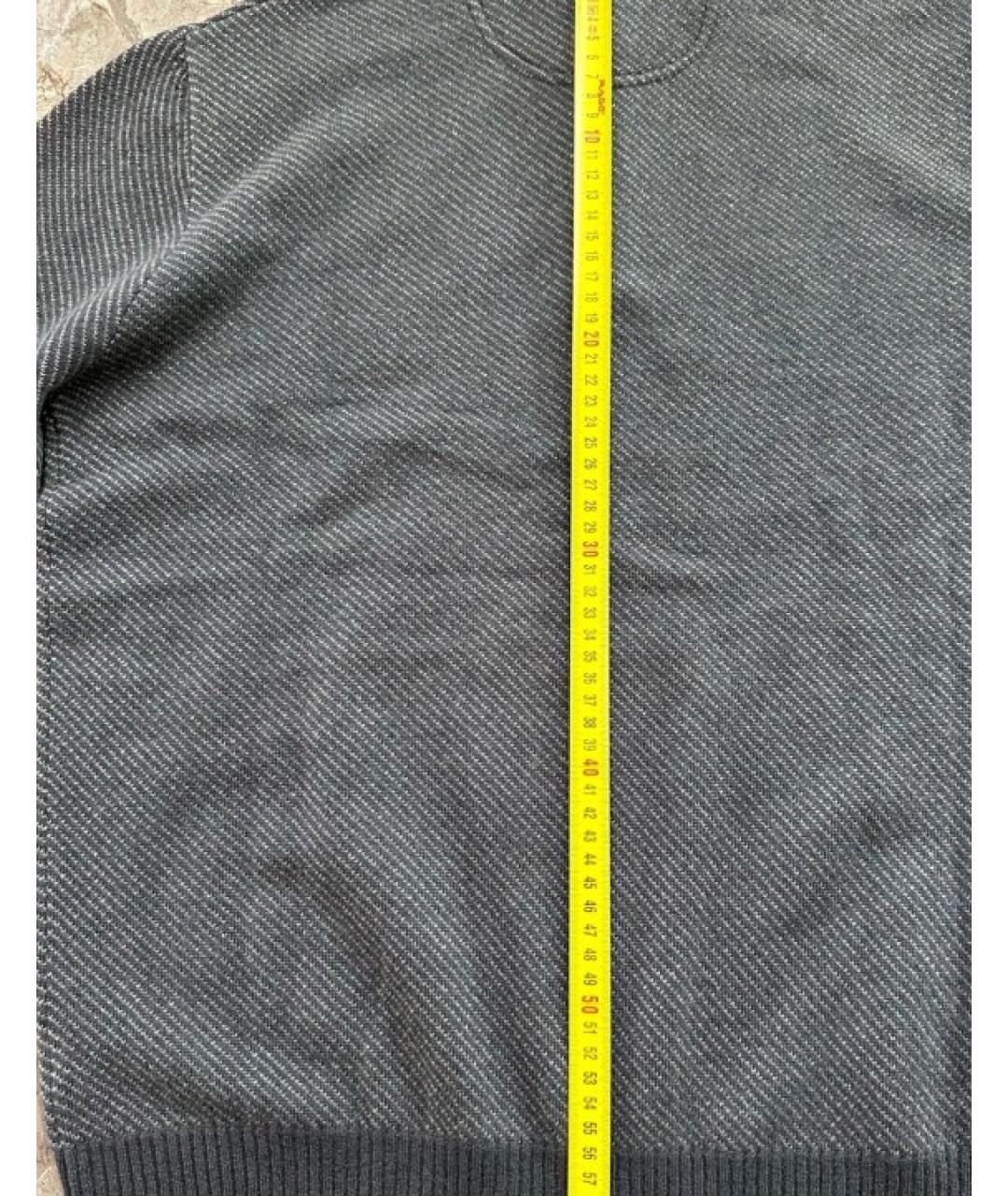 LORO PIANA Антрацитовый кашемировый джемпер / свитер, фото 4