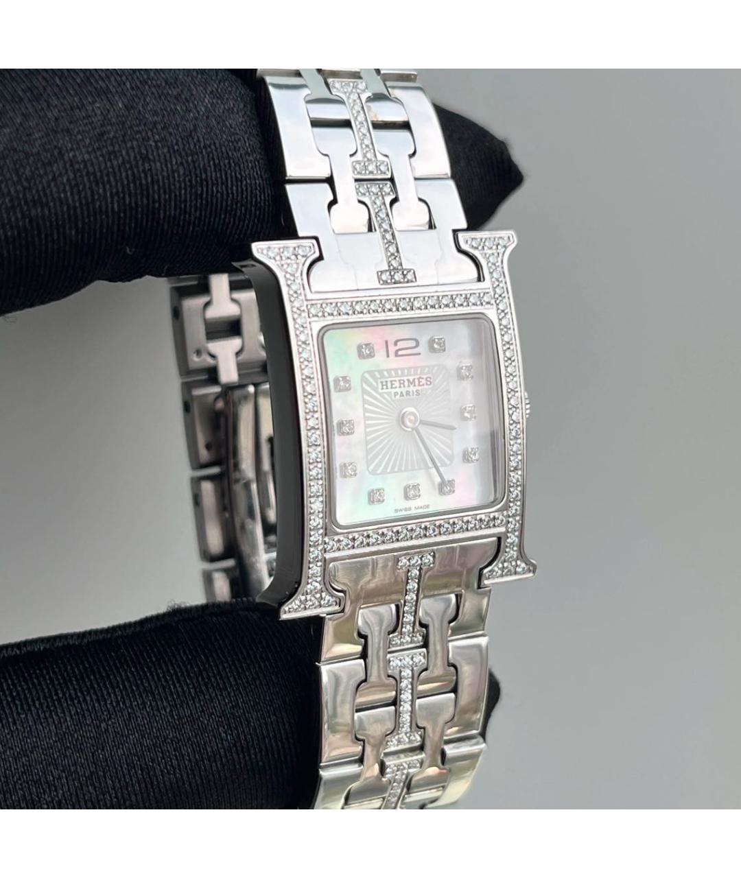 HERMES PRE-OWNED Серебряные часы, фото 5