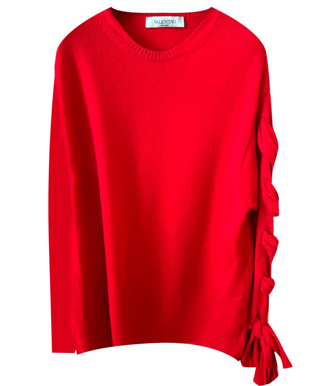 VALENTINO Красный кашемировый джемпер / свитер, фото 1