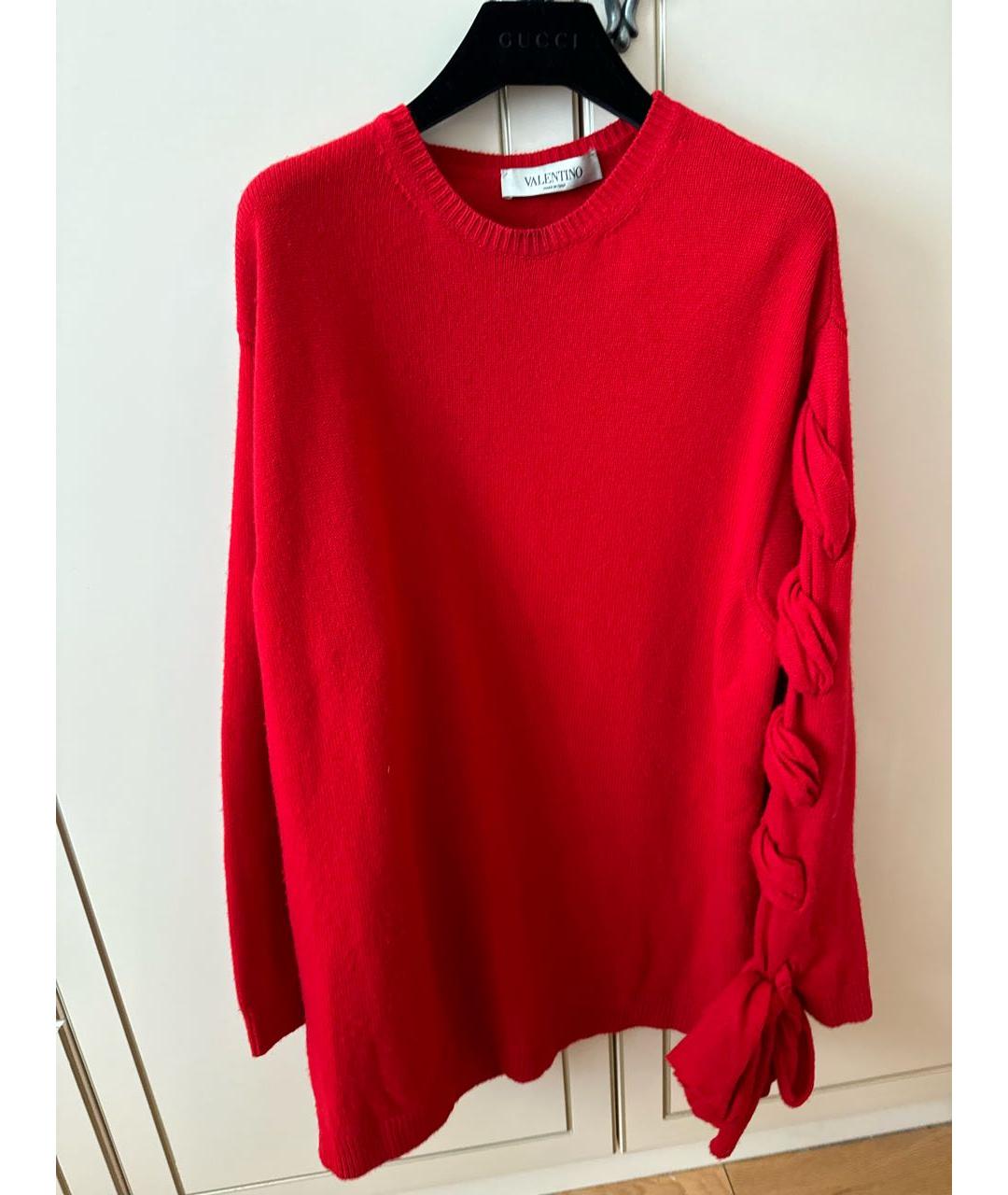 VALENTINO Красный кашемировый джемпер / свитер, фото 7