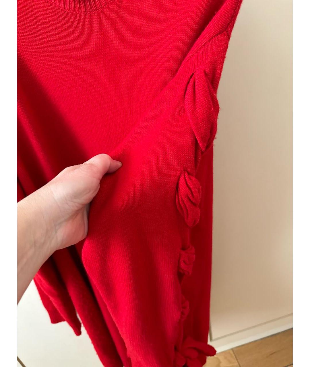VALENTINO Красный кашемировый джемпер / свитер, фото 4