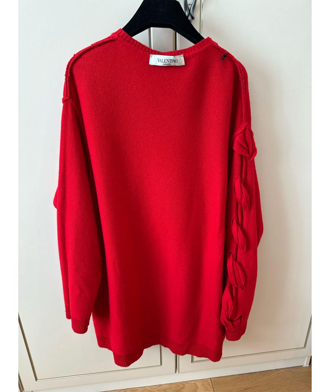 VALENTINO Красный кашемировый джемпер / свитер, фото 3