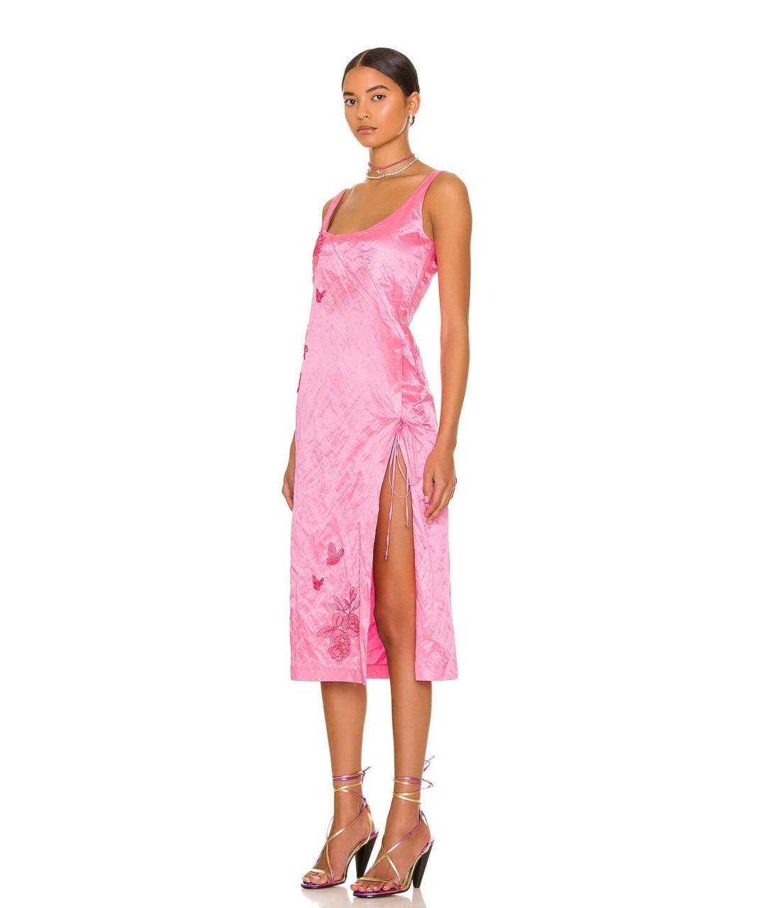 BLUMARINE Розовое коктейльное платье, фото 4
