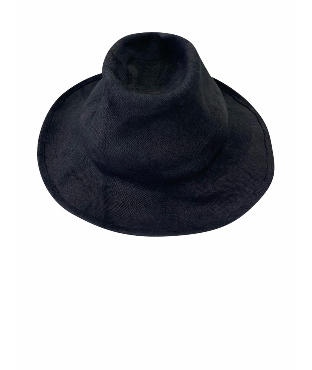 HORISAKI DESIGN & HANDEL Черная льняная шляпа, фото 1