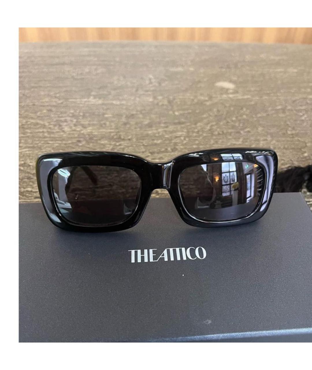 THE ATTICO Черные пластиковые солнцезащитные очки, фото 2