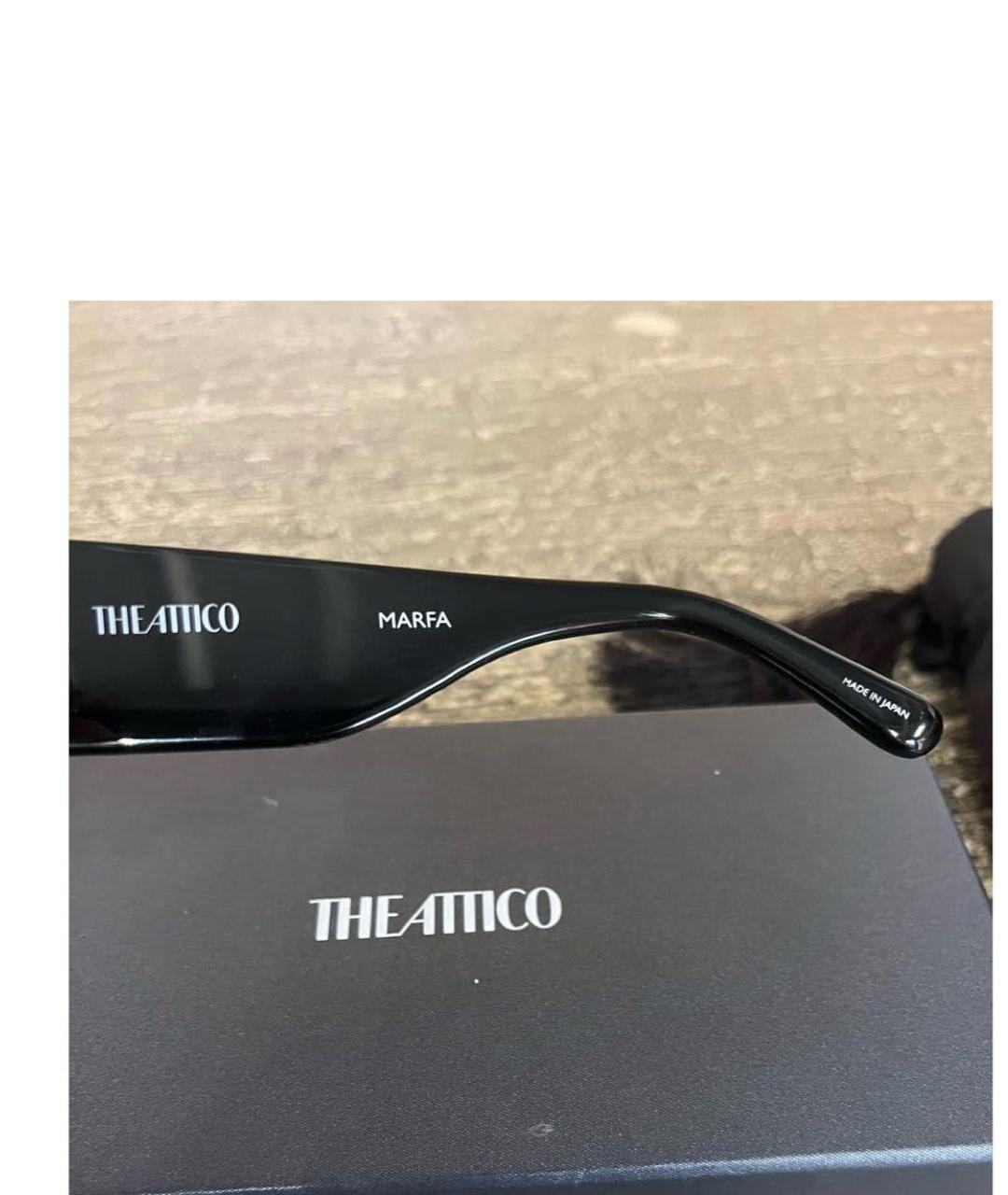 THE ATTICO Черные пластиковые солнцезащитные очки, фото 5