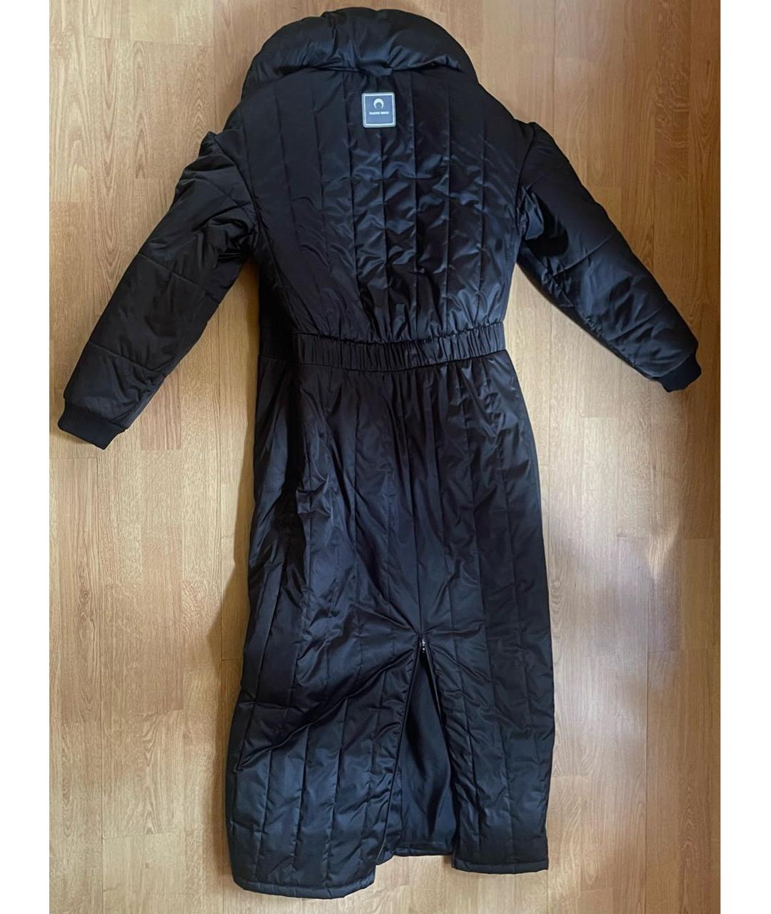 MARINE SERRE Черное полиэстеровое пальто, фото 2