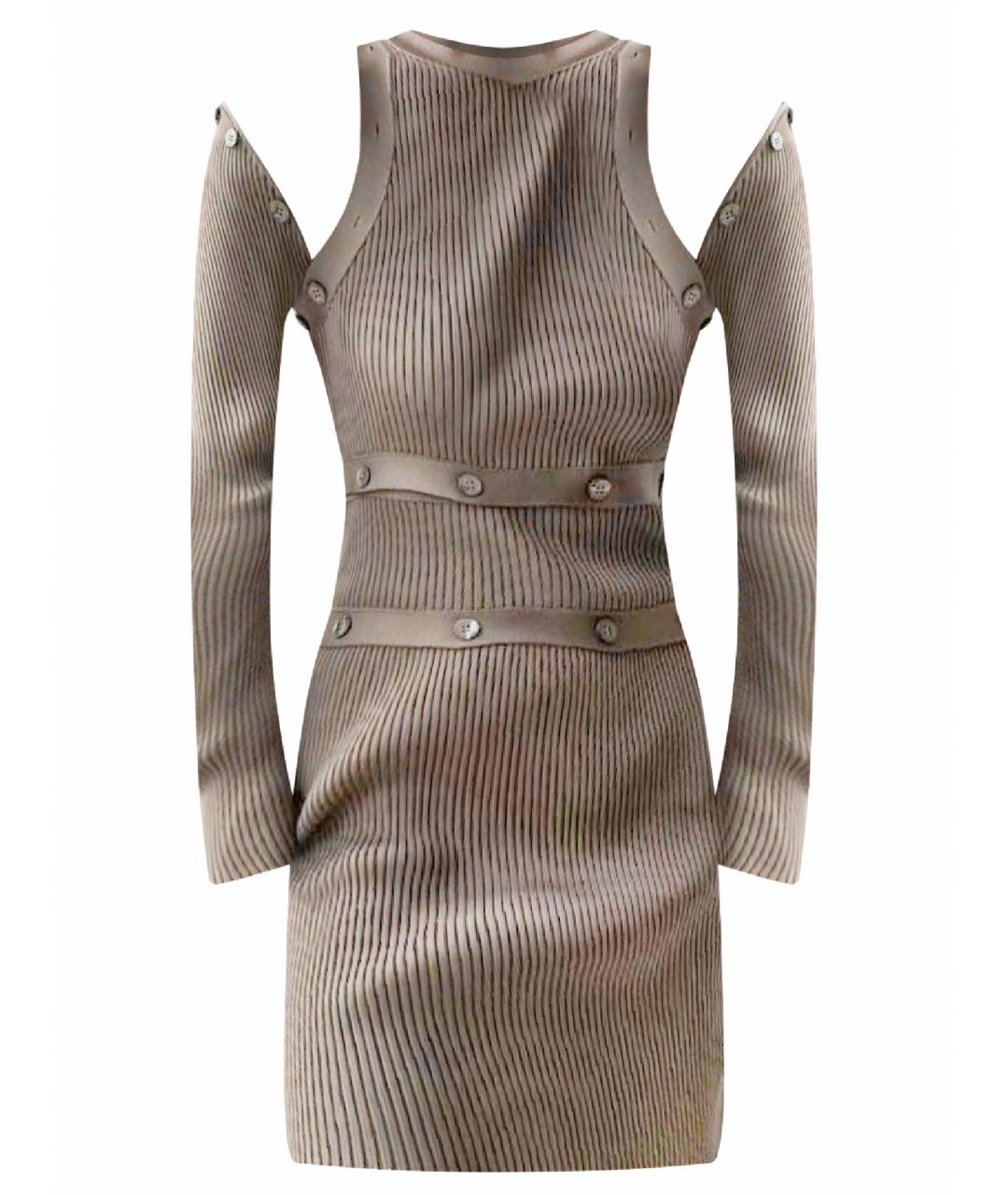 HERMES PRE-OWNED Антрацитовое шелковое повседневное платье, фото 1