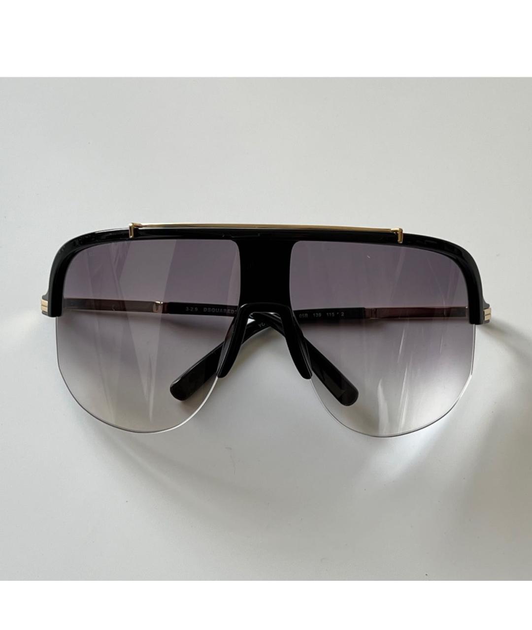 DSQUARED2 Черные металлические солнцезащитные очки, фото 2