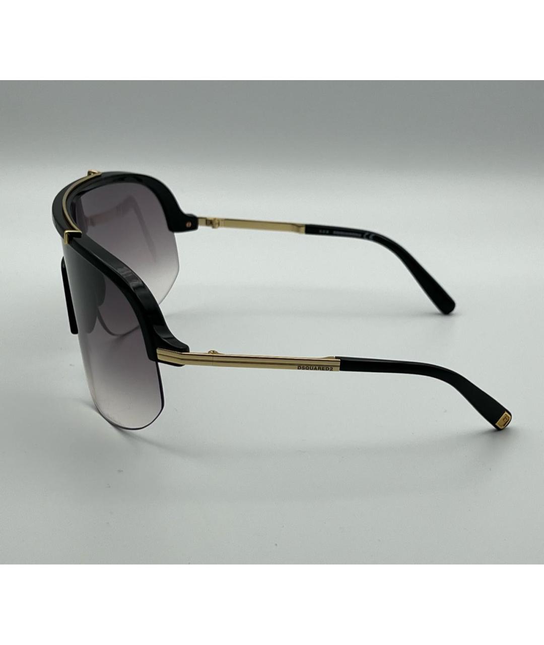 DSQUARED2 Черные металлические солнцезащитные очки, фото 6