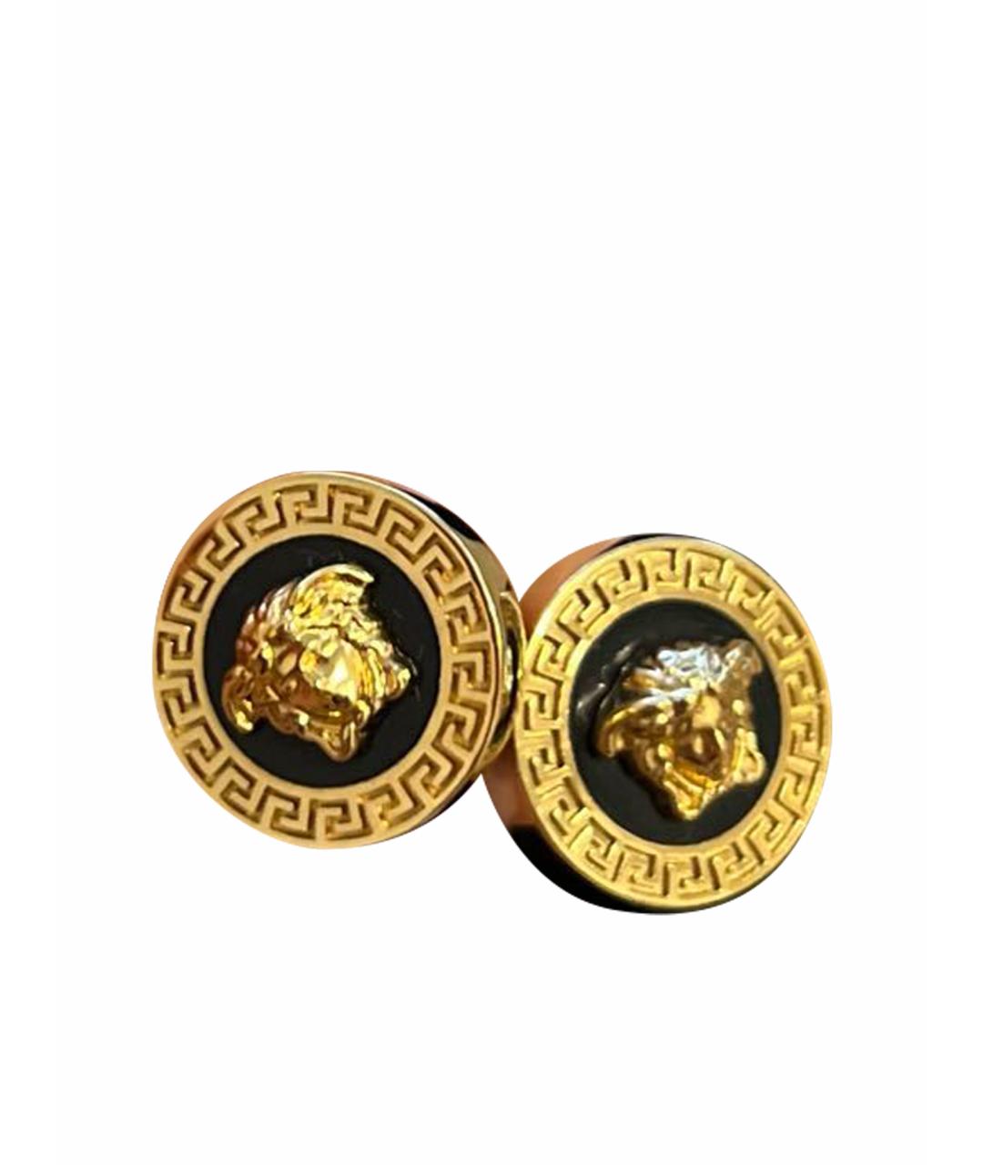 VERSACE Золотые латунные серьги, фото 1