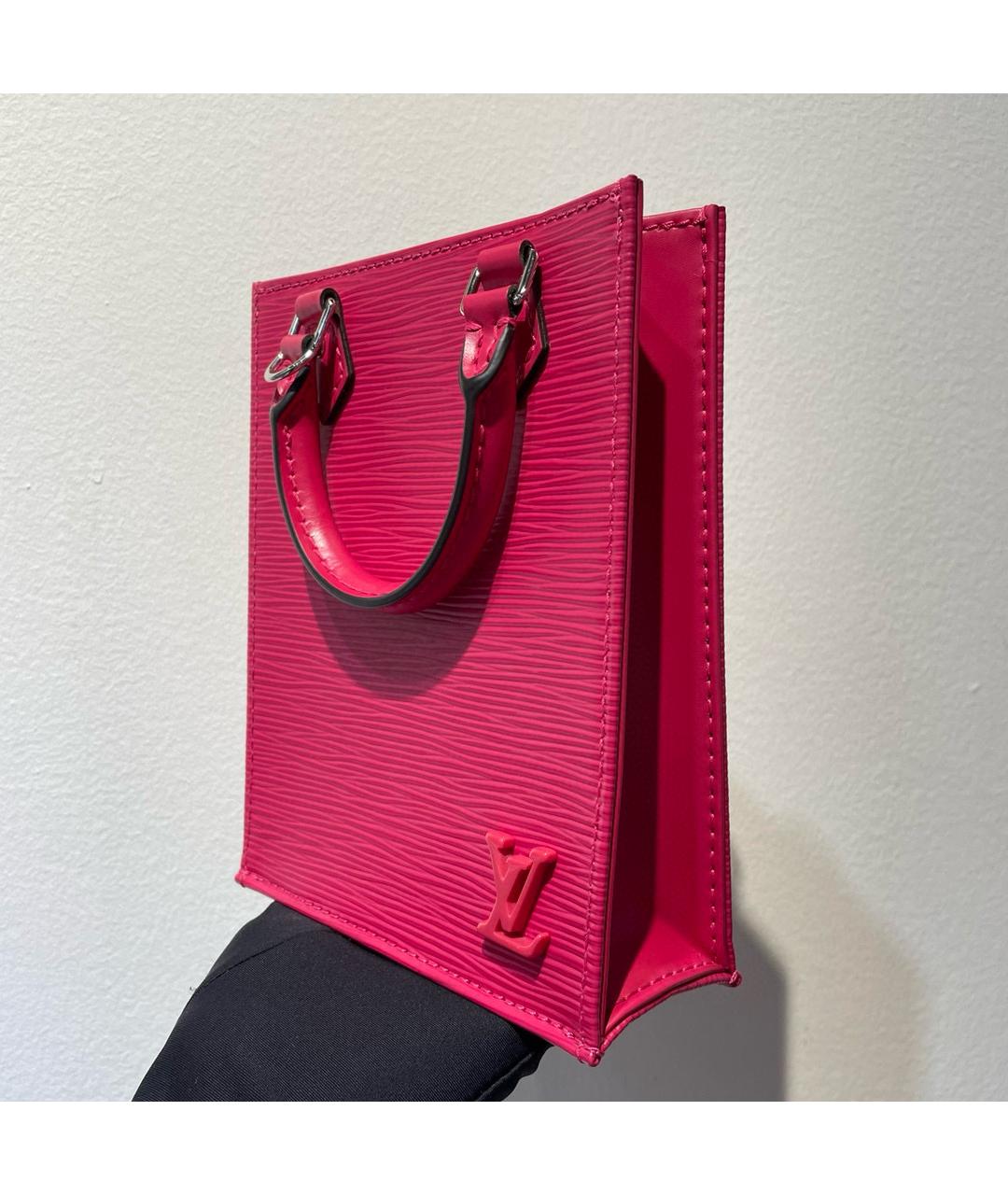 LOUIS VUITTON PRE-OWNED Розовая кожаная сумка через плечо, фото 4