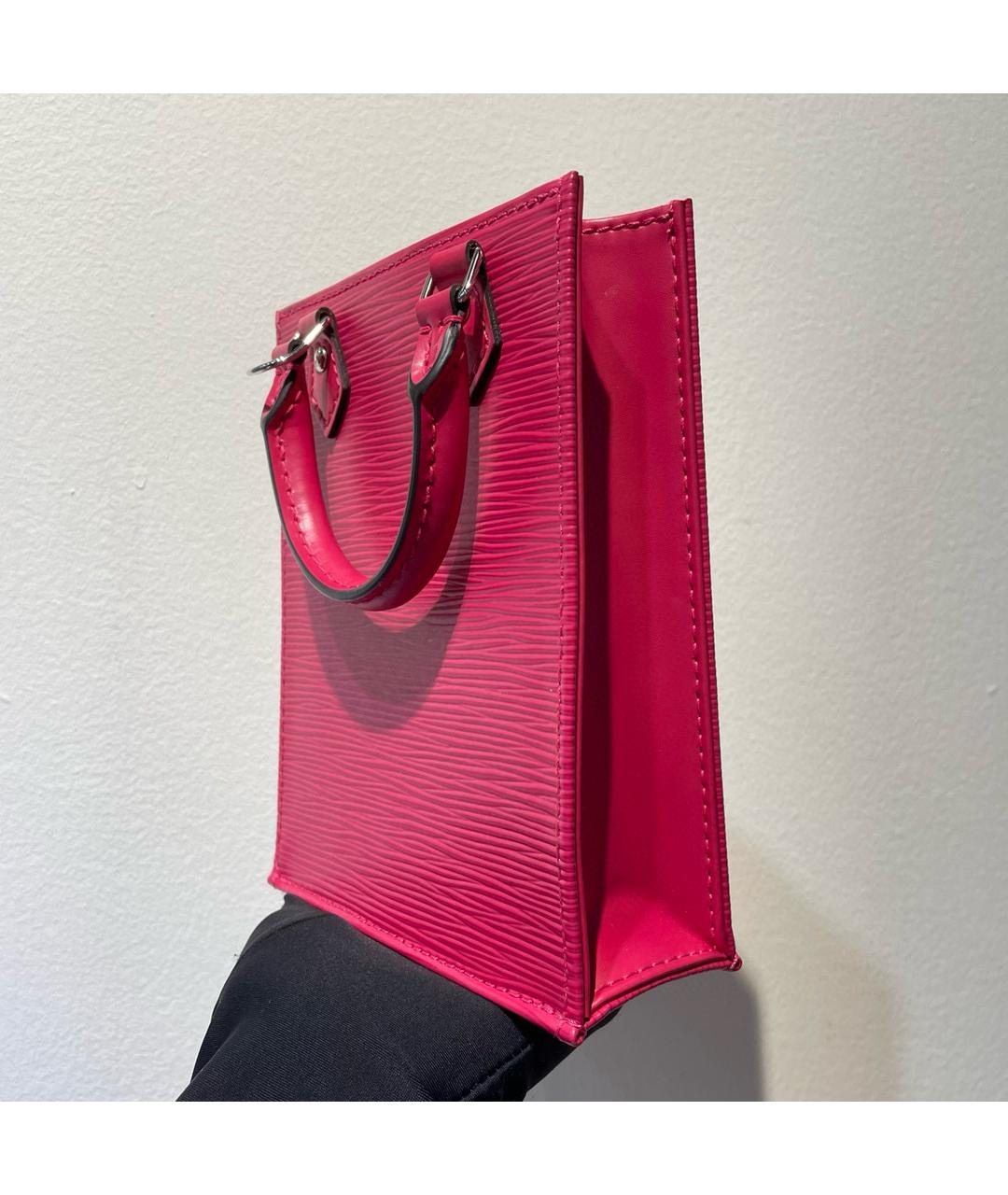 LOUIS VUITTON PRE-OWNED Розовая кожаная сумка через плечо, фото 5