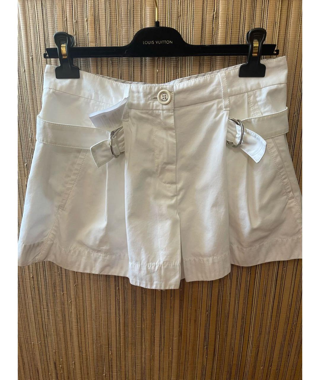 LOUIS VUITTON PRE-OWNED Белые хлопковые шорты, фото 6