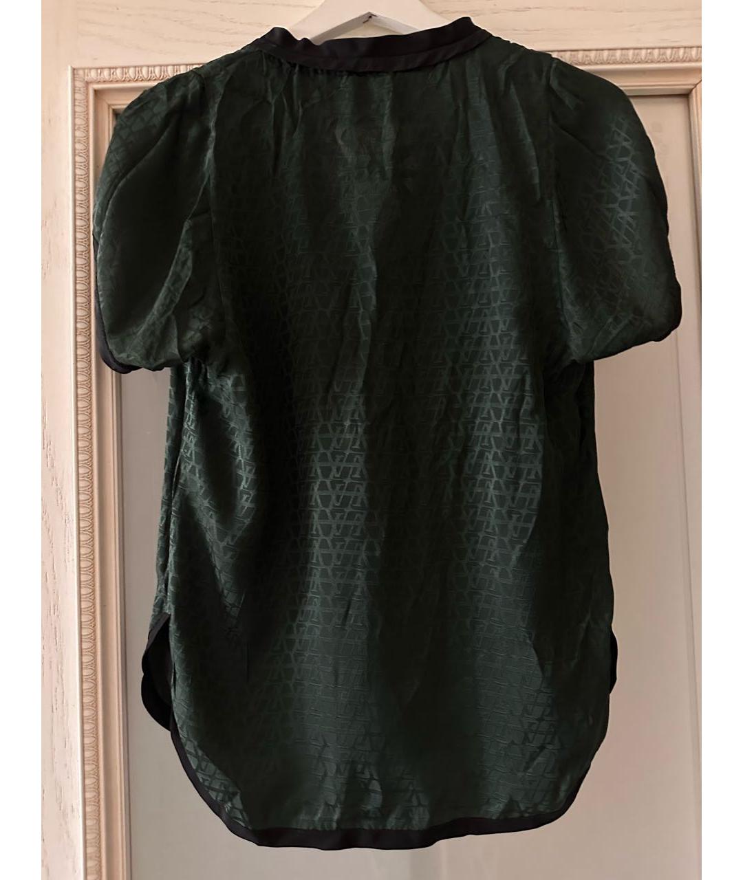 LOUIS VUITTON PRE-OWNED Зеленая шелковая блузы, фото 2