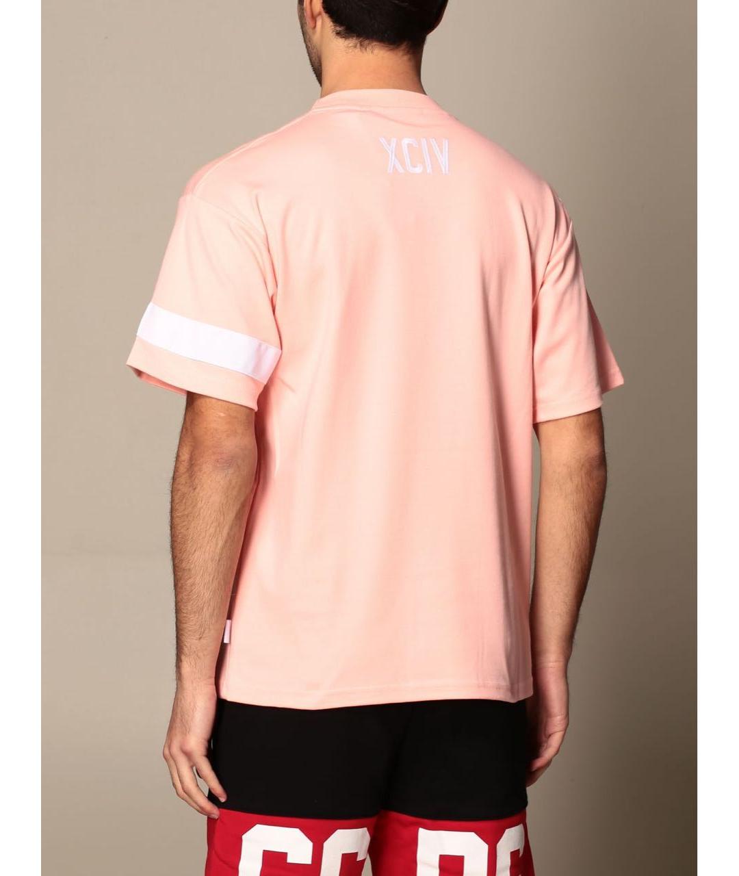 GCDS Розовая хлопковая футболка, фото 3