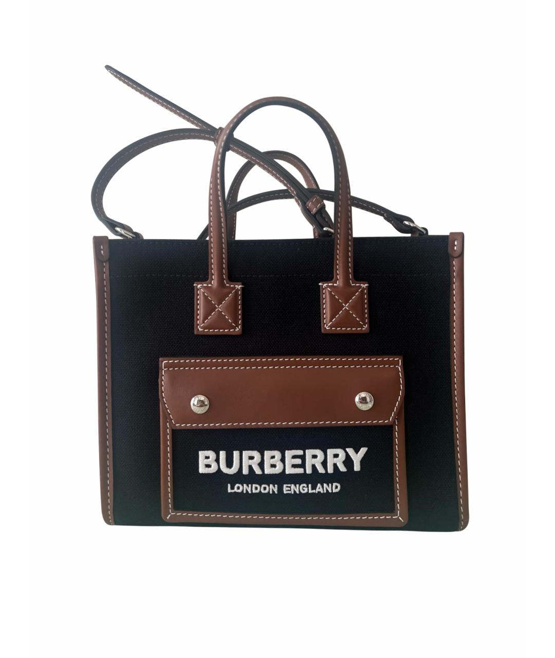 BURBERRY Черная сумка тоут, фото 1