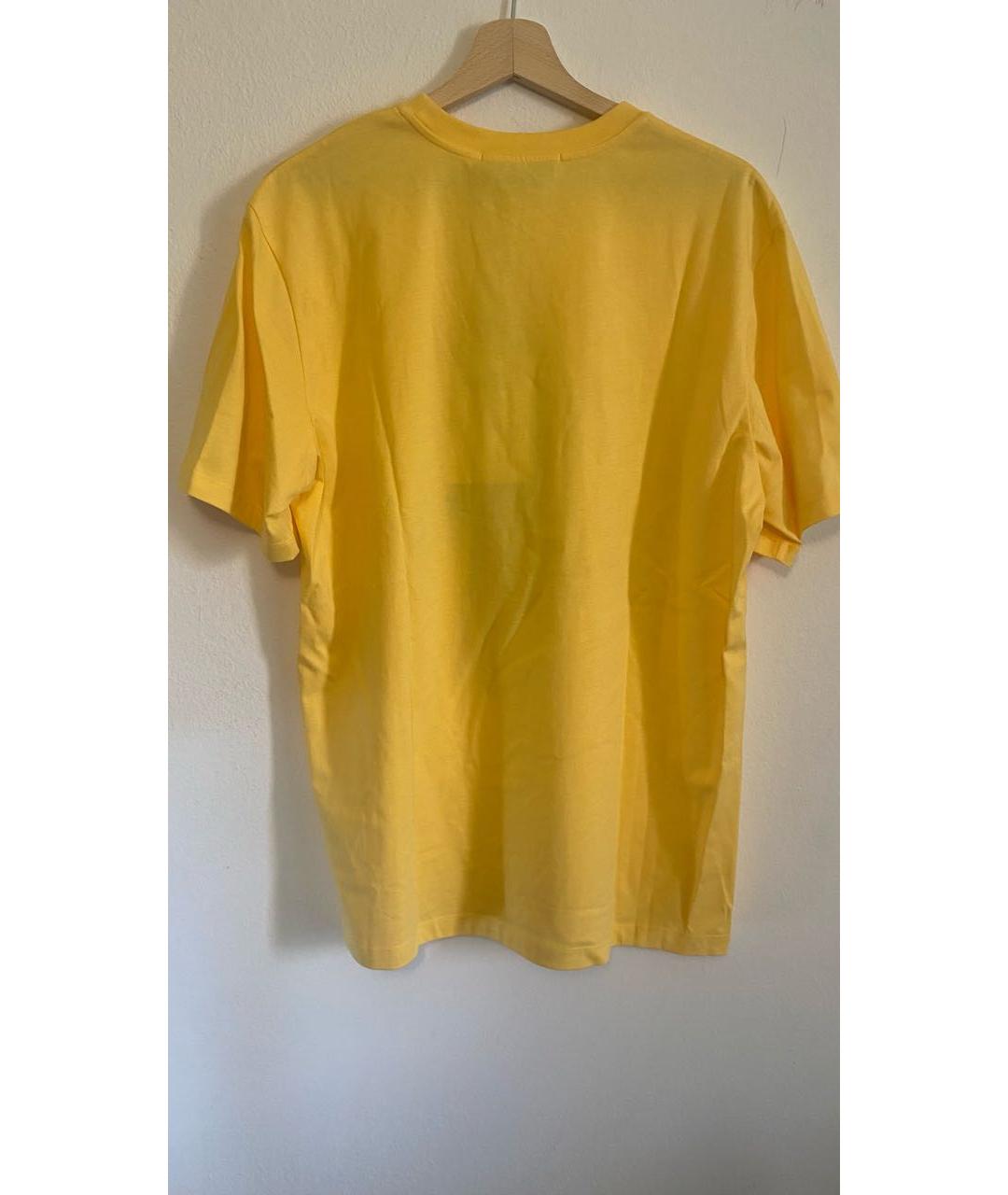 MSGM Желтая хлопковая футболка, фото 6