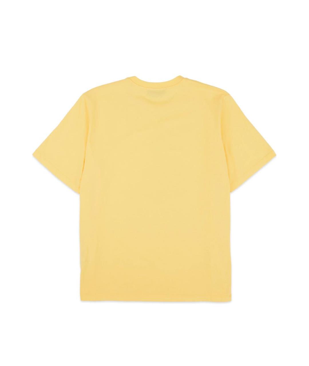 MSGM Желтая хлопковая футболка, фото 2