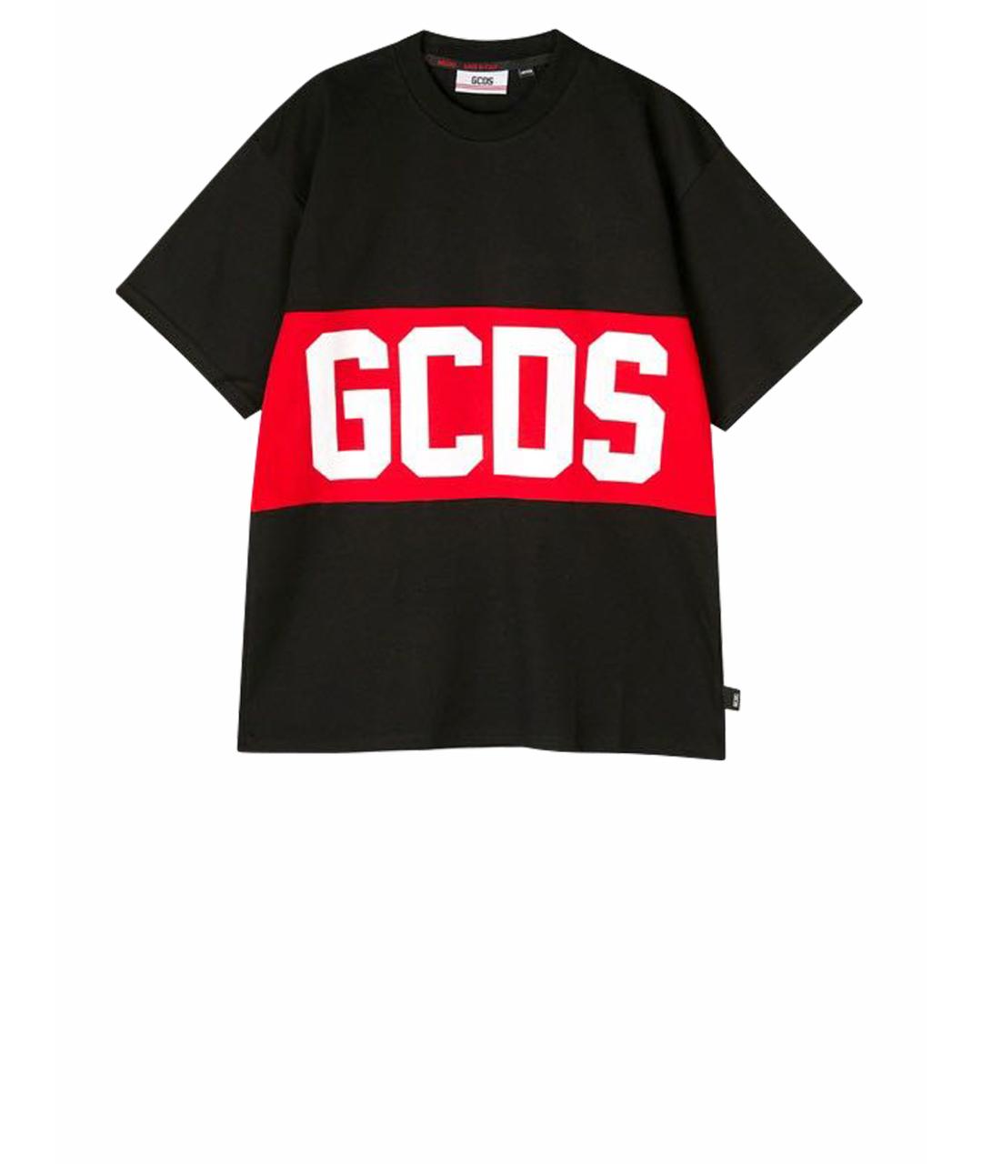 GCDS Черная хлопковая футболка, фото 1