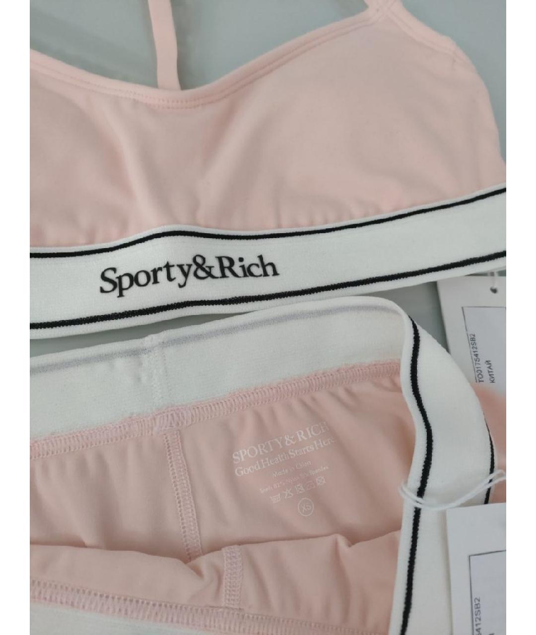 SPORTY AND RICH Розовый спортивные костюмы, фото 3