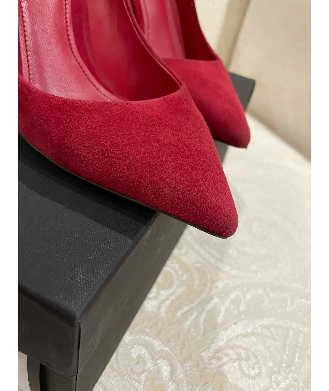 DOLCE&GABBANA Красные замшевые туфли, фото 5