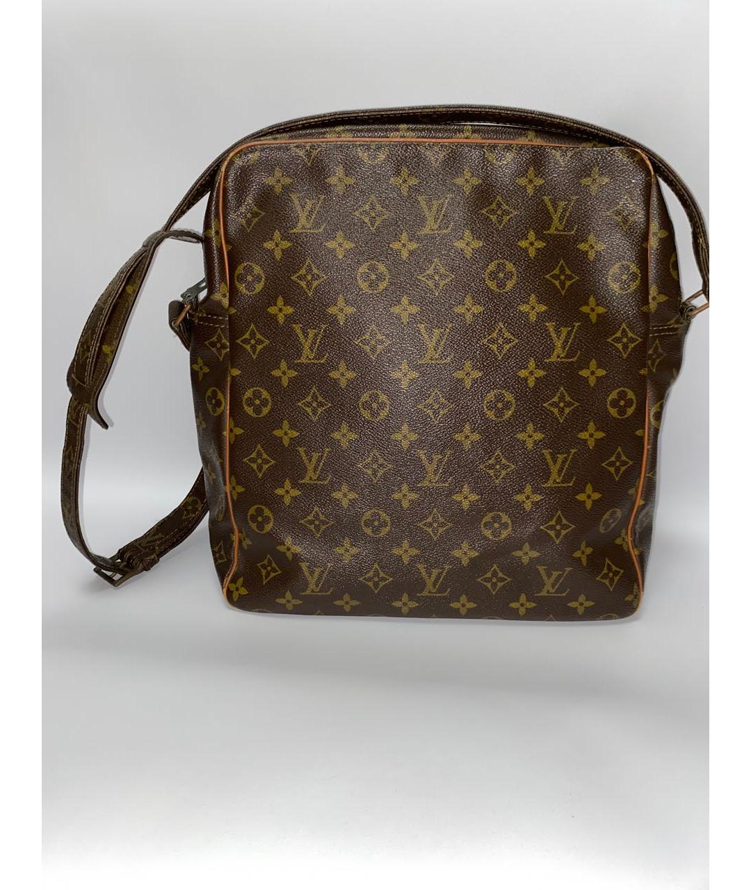 LOUIS VUITTON Коричневая кожаная сумка на плечо, фото 2