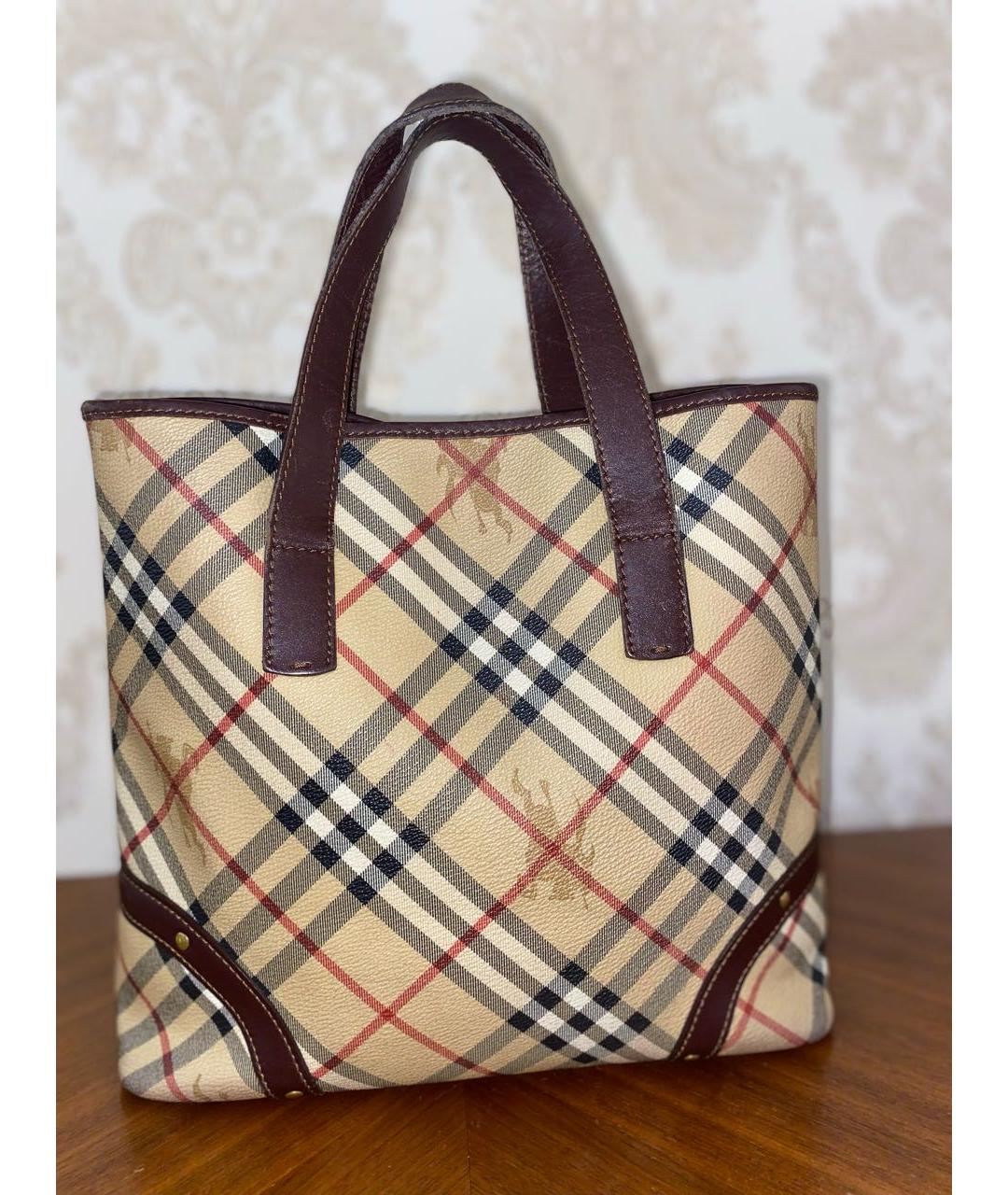 BURBERRY Бежевая сумка тоут, фото 2