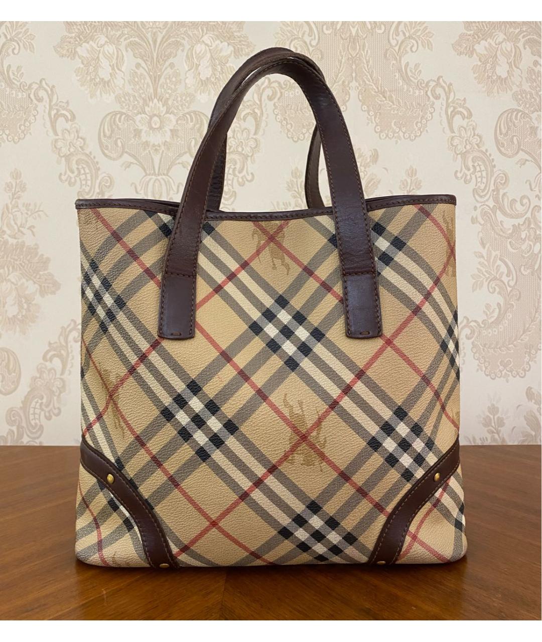 BURBERRY Бежевая сумка тоут, фото 8