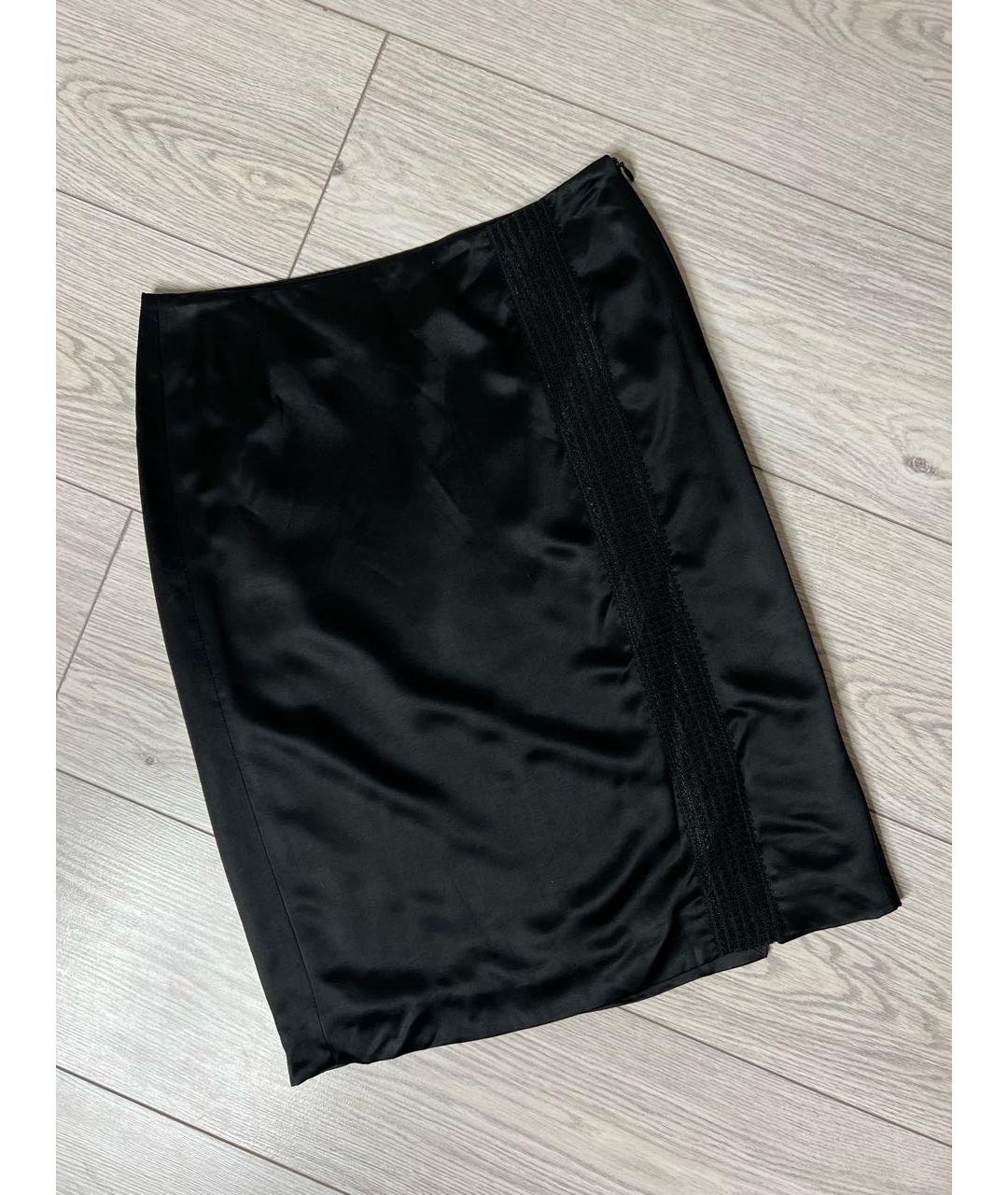 BALENCIAGA Черная вискозная юбка мини, фото 8
