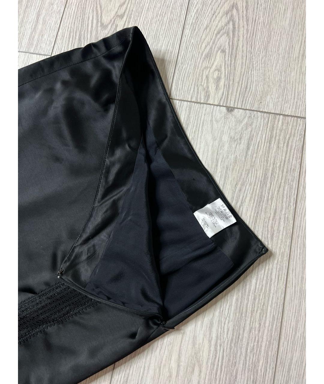 BALENCIAGA Черная вискозная юбка мини, фото 4