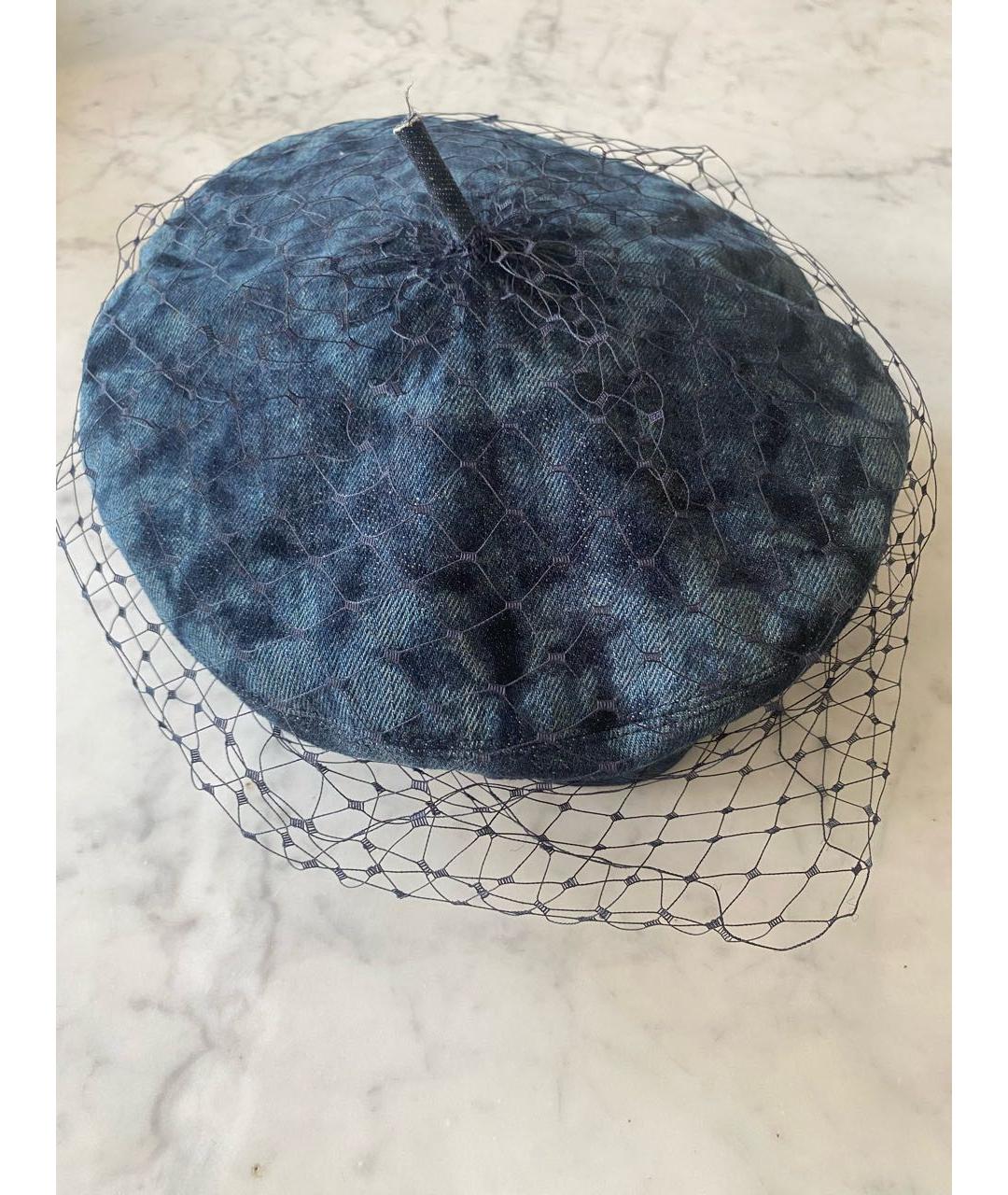 CHRISTIAN DIOR PRE-OWNED Синяя хлопковая шляпа, фото 7